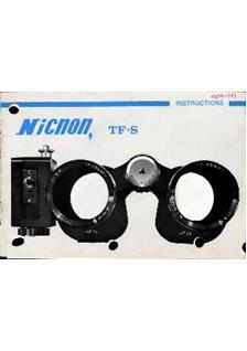 Bell and Howell Nicnon TF manual. Camera Instructions.